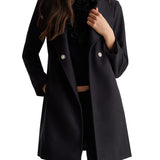 Cappotto panno nero