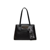 Borsa shopper con foulard nero