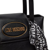 Borsa shopper con foulard nero