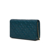 Pochette quilted smeraldo