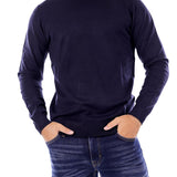 Maglione girocollo basic blu