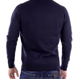 Maglione girocollo basic blu