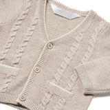 Cardigan tricot beige