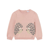 Girocollo jacquard rosa