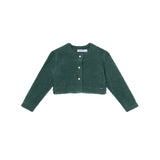 Cardigan peluche verde