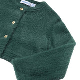 Cardigan peluche verde