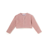 Cardigan peluche rosa