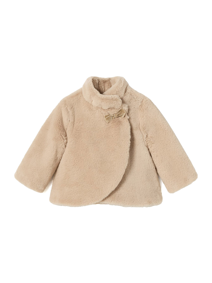 Cappotto invernale fiocco beige