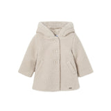 Cappotto cappuccio Teddy beige