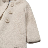 Cappotto cappuccio Teddy beige