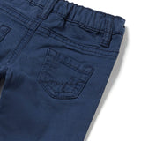 Pantalone cinque tasche in cotone twill blu