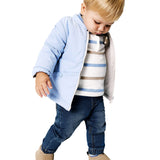 Jeans jogging con coulisse decorata blu scuro