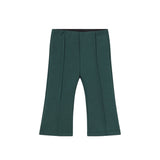 Pantalone a zampa in cotone verde