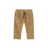 Pantalone jogger in velluto beige