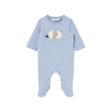 Pagliaccetto in cotone cagnolino azzurro cielo