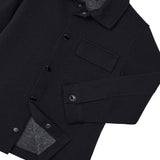 Camicia manica lunga strutturata nero