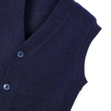 Gilet tricot in maglia blu