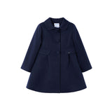 Cappotto in panno blu