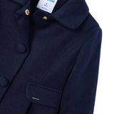 Cappotto in panno blu