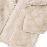 Cappotto cappuccio invernale sabbia