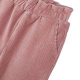 Pantalone palazzo in velluto rosa