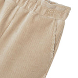 Pantalone palazzo in velluto beige