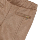 Pantalone in twill glitter cacao