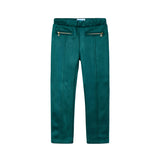 Pantalone in twill glitter verde