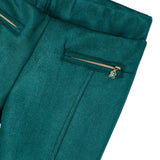 Pantalone in twill glitter verde