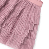 Gonna a balze in tulle rosa