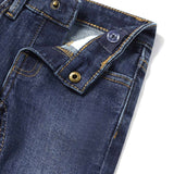 Jeans skinny stretch vita regolabile blu scuro