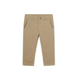 Pantalone chino basic in cotone stretch beige