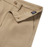 Pantalone chino basic in cotone stretch beige