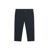 Pantalone chino basic in cotone stretch blu