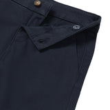 Pantalone chino basic in cotone stretch blu