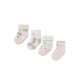 Set 4 calzini animaletti rosa multi