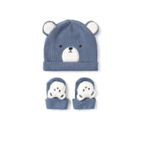 Set due pezzi cappello e calze avio