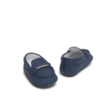 Mocassino neonato blu