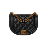 Borsa a tracolla Flat Zoe nero/oro