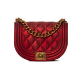 Borsa a tracolla Flat Zoe rosso/oro