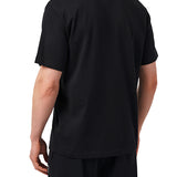 T-shirt maniche corto logo sul petto nero