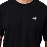 T-shirt maniche corto logo sul petto nero