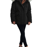 Parka Donnet Girl con pelliccia nero