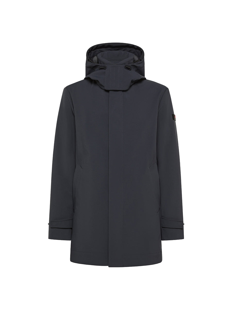 Parka Groff in tessuto tecnico blu