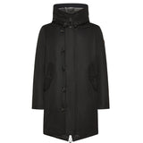 Parka Kasa in tessuto tecnico con pelliccia nero