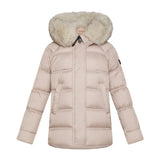 Piumino Takan Girl con pelliccia beige