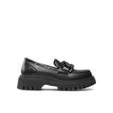 Mocassino chunky con fibbia nero