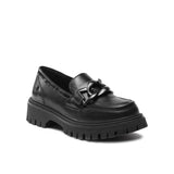 Mocassino chunky con fibbia nero