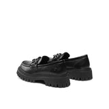 Mocassino chunky con fibbia nero