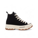 Sneakers alta con plateau nero